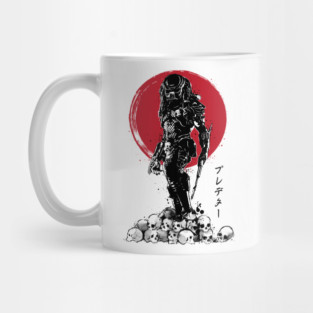 Yautja Hunter sumi-e Mug
