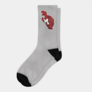 Maryland U Vintage Mascot Distressed Version Socks