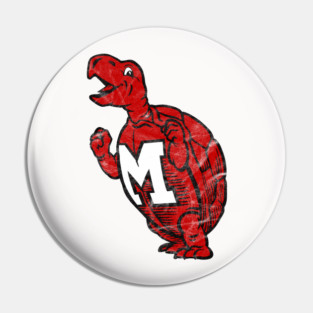 Maryland U Vintage Mascot Distressed Version Pin