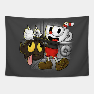 Steamboat Cuphead Tapestry