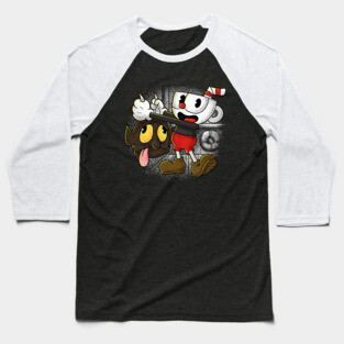 Steamboat Cuphead Baseball T-Shirt