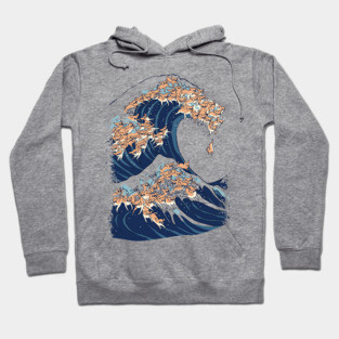 The Great Wave of Chihuahua Hoodie