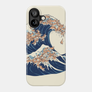 The Great Wave of Chihuahua Phone Case