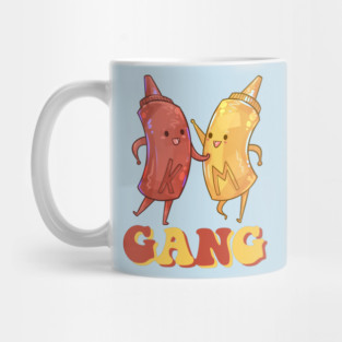 Ketchup and Mustard Funny BFFs Mug