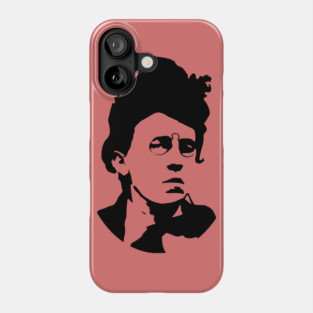 Emma Goldman Silhouette - Anarchist, Feminist, Socialist Phone Case