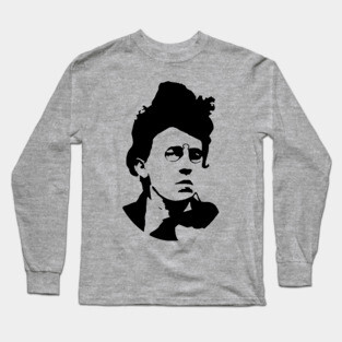Emma Goldman Silhouette - Anarchist, Feminist, Socialist Long Sleeve T-Shirt