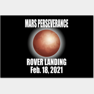 Mars Perseverance Rover Landing Posters and Art