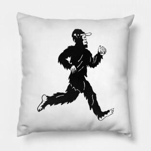 Bigfoot Running Pillow