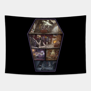 This House Is Haunted Tapestry