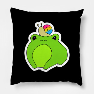 pansexual pride frog Pillow