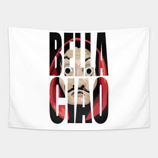 Bella Ciao Heist Print Tapestry