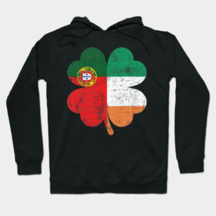 Portuguese Irish Shamrock Portugal Ireland St. Patrick's Day Hoodie