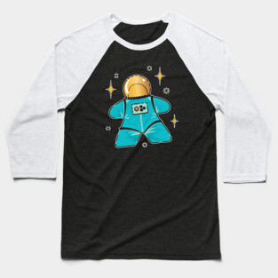 Space Meeple Baseball T-Shirt