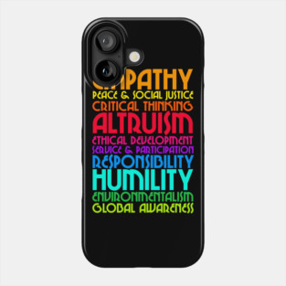 The Ten Commitments // Humanist Values Design Phone Case