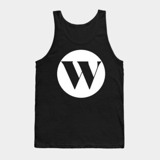 W (Letter Initial Monogram) Tank Top