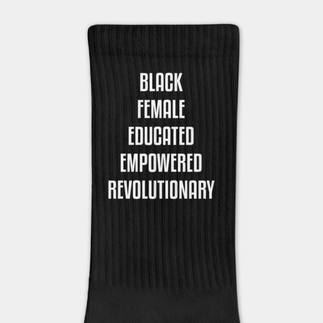 Black Female Educated Empowered Revolutionary. African American Black Pride Shirts Hoodies and gifts by UrbanLifeApparel