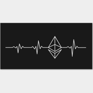 Ethereum heartbeat Posters and Art