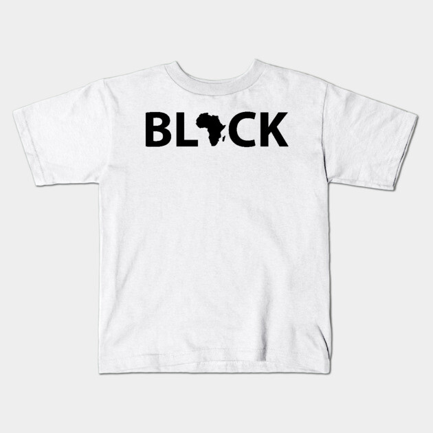 Black. African American Afrocentric Shirts Hoodies and gifts Kids T-Shirt by UrbanLifeApparel
