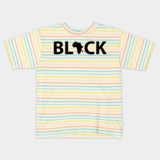 Black. African American Afrocentric Shirts Hoodies and gifts Kids T-Shirt