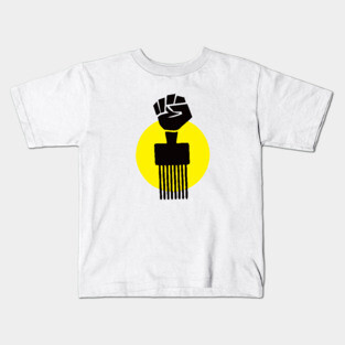 Black Hair | Afro Pick . African American Afrocentric Shirts, Hoodies, and gifts Kids T-Shirt