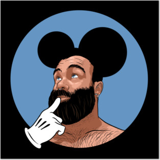 Baby bear - Blue Posters and Art