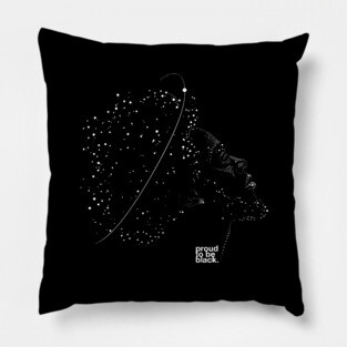 proud to be black Pillow