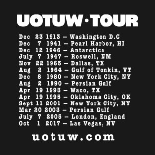 Union Tour Dates (White) T-Shirt