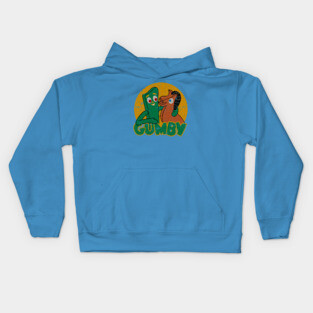 Vintage Gumby Kids Hoodie