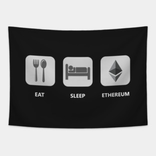 Eat Sleep Ethereum Tapestry