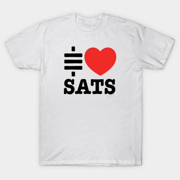 I LOVE SATS T-Shirt by Satoshi Symbol