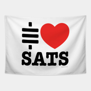 I LOVE SATS Tapestry