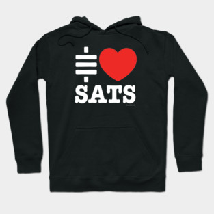 I LOVE SATS (dark) Hoodie