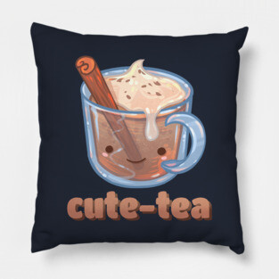 "Cutie" Chai Latte Pillow