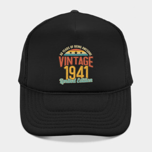 80th Birthday 80 Years of Being Awesome 1941 Hat