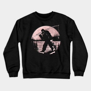 Bigfoot Fishing Crewneck Sweatshirt