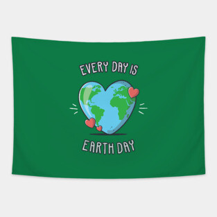 Every Day is Earth Day Tapestry