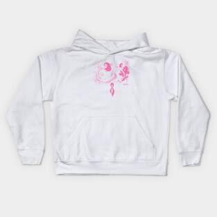 Mermaid: Breast Cancer Awareness Kids Hoodie