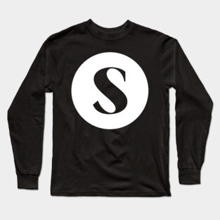S (Letter Initial Monogram) Long Sleeve T-Shirt
