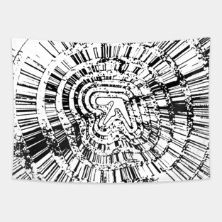 Aphex Twin Collapse EP Album White Design Tapestry