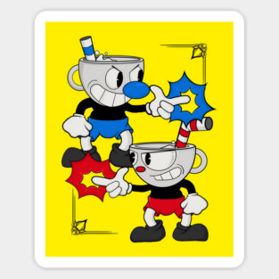 Cuphead Design - Colour Sticker