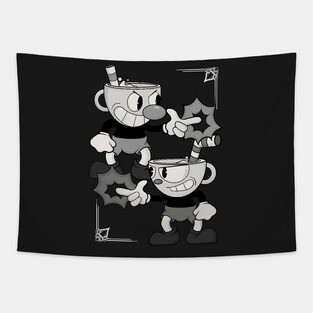Cuphead - Retro Version Tapestry