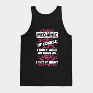 Female Car Diesel Mechanic Gift Tank Top