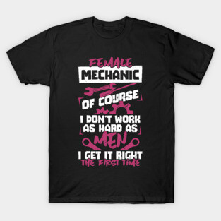 Female Car Diesel Mechanic Gift T-Shirt
