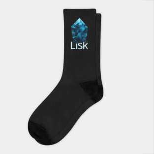 Lisk CryptoCurrency Logo. Socks