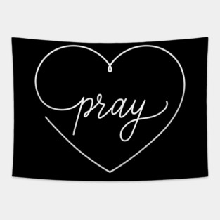 Pray - faith based Tapestry