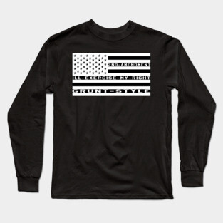 2ND Amendment American Flag Long Sleeve T-Shirt