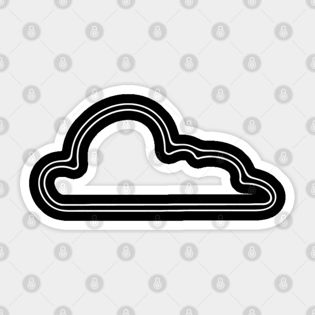 Black Cloud Sticker by Frag
