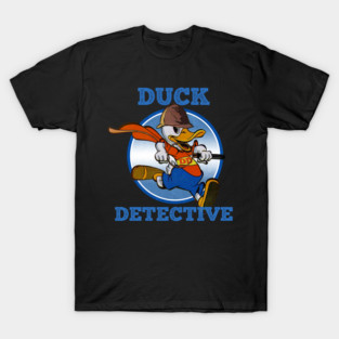 Duck Detective Vintage Retro Cartoon Comic Vibe T-Shirt