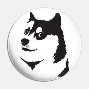 Doge - Official Monochrome Designed Apparel Pin