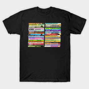 80s New Wave Singles ))(( Retro CD Collection T-Shirt